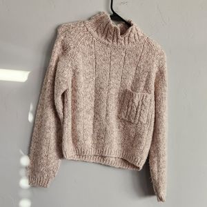 Vintage TQ Womens Pastel Pink/multi Collared Sweater Retro Pullover Med Y2K 90s.